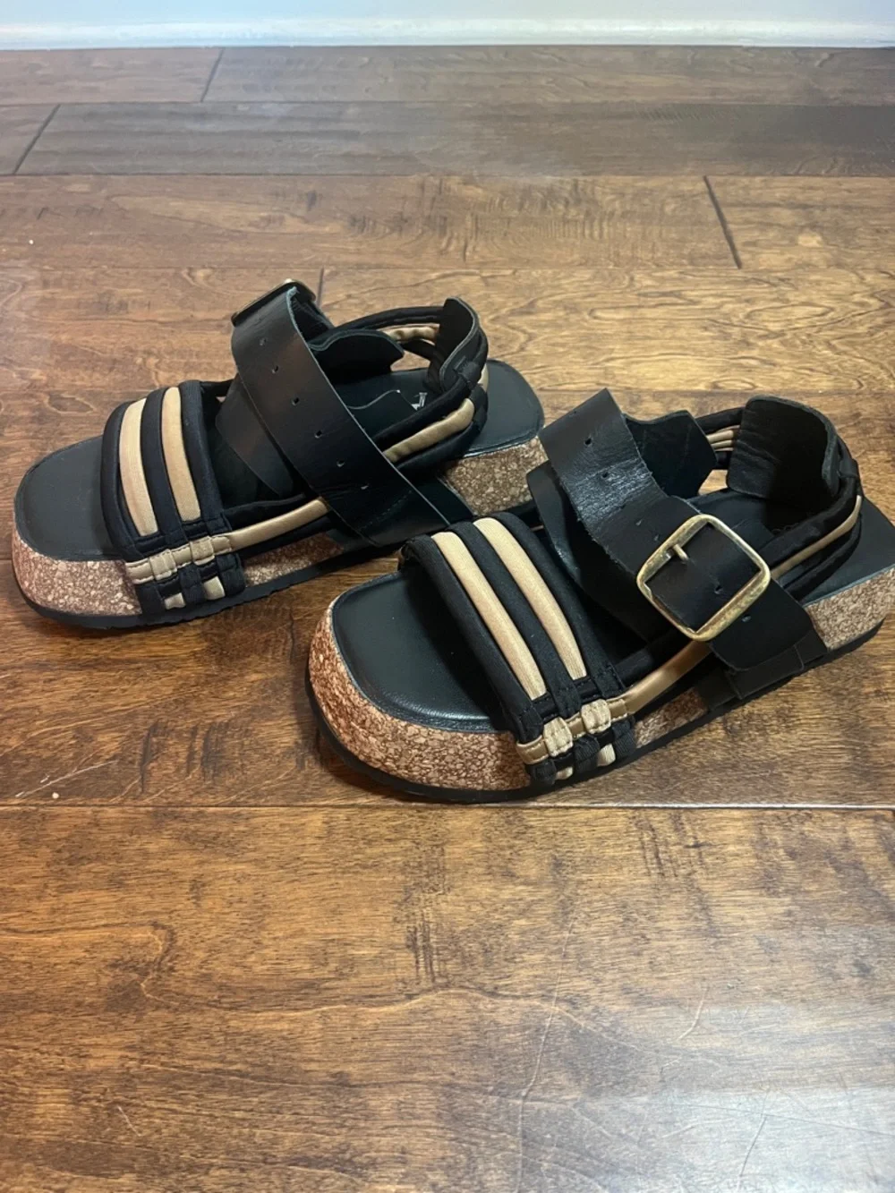 Free People Adventure Awaits Footbed platform sandals, size 36 EU/5.5 US